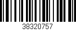 Código de barras (EAN, GTIN, SKU, ISBN): '38320757'