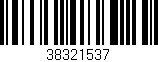 Código de barras (EAN, GTIN, SKU, ISBN): '38321537'