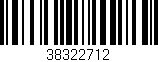 Código de barras (EAN, GTIN, SKU, ISBN): '38322712'