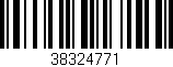 Código de barras (EAN, GTIN, SKU, ISBN): '38324771'
