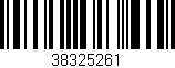 Código de barras (EAN, GTIN, SKU, ISBN): '38325261'