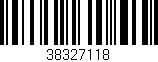 Código de barras (EAN, GTIN, SKU, ISBN): '38327118'