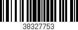 Código de barras (EAN, GTIN, SKU, ISBN): '38327753'