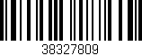 Código de barras (EAN, GTIN, SKU, ISBN): '38327809'