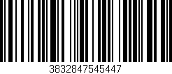 Código de barras (EAN, GTIN, SKU, ISBN): '3832847545447'