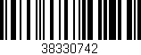 Código de barras (EAN, GTIN, SKU, ISBN): '38330742'