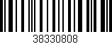 Código de barras (EAN, GTIN, SKU, ISBN): '38330808'