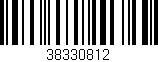 Código de barras (EAN, GTIN, SKU, ISBN): '38330812'