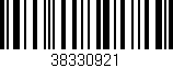 Código de barras (EAN, GTIN, SKU, ISBN): '38330921'