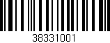 Código de barras (EAN, GTIN, SKU, ISBN): '38331001'