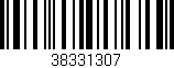Código de barras (EAN, GTIN, SKU, ISBN): '38331307'