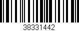 Código de barras (EAN, GTIN, SKU, ISBN): '38331442'