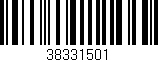 Código de barras (EAN, GTIN, SKU, ISBN): '38331501'