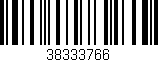 Código de barras (EAN, GTIN, SKU, ISBN): '38333766'