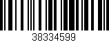 Código de barras (EAN, GTIN, SKU, ISBN): '38334599'