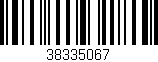 Código de barras (EAN, GTIN, SKU, ISBN): '38335067'