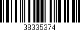 Código de barras (EAN, GTIN, SKU, ISBN): '38335374'