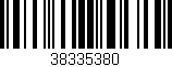Código de barras (EAN, GTIN, SKU, ISBN): '38335380'