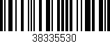 Código de barras (EAN, GTIN, SKU, ISBN): '38335530'