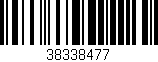 Código de barras (EAN, GTIN, SKU, ISBN): '38338477'