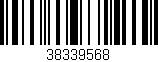 Código de barras (EAN, GTIN, SKU, ISBN): '38339568'