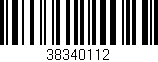 Código de barras (EAN, GTIN, SKU, ISBN): '38340112'