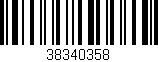 Código de barras (EAN, GTIN, SKU, ISBN): '38340358'