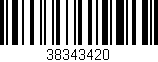 Código de barras (EAN, GTIN, SKU, ISBN): '38343420'