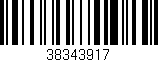 Código de barras (EAN, GTIN, SKU, ISBN): '38343917'