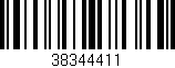 Código de barras (EAN, GTIN, SKU, ISBN): '38344411'