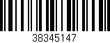 Código de barras (EAN, GTIN, SKU, ISBN): '38345147'