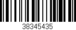 Código de barras (EAN, GTIN, SKU, ISBN): '38345435'