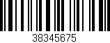 Código de barras (EAN, GTIN, SKU, ISBN): '38345675'