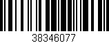 Código de barras (EAN, GTIN, SKU, ISBN): '38346077'