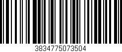 Código de barras (EAN, GTIN, SKU, ISBN): '3834775073504'
