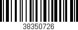 Código de barras (EAN, GTIN, SKU, ISBN): '38350726'