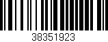 Código de barras (EAN, GTIN, SKU, ISBN): '38351923'