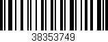 Código de barras (EAN, GTIN, SKU, ISBN): '38353749'
