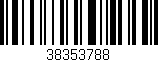 Código de barras (EAN, GTIN, SKU, ISBN): '38353788'