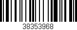 Código de barras (EAN, GTIN, SKU, ISBN): '38353968'