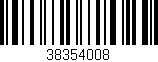 Código de barras (EAN, GTIN, SKU, ISBN): '38354008'