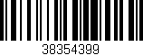 Código de barras (EAN, GTIN, SKU, ISBN): '38354399'