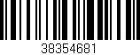 Código de barras (EAN, GTIN, SKU, ISBN): '38354681'