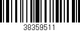 Código de barras (EAN, GTIN, SKU, ISBN): '38359511'