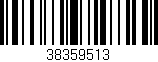 Código de barras (EAN, GTIN, SKU, ISBN): '38359513'