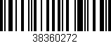 Código de barras (EAN, GTIN, SKU, ISBN): '38360272'