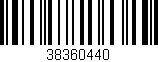 Código de barras (EAN, GTIN, SKU, ISBN): '38360440'