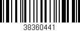 Código de barras (EAN, GTIN, SKU, ISBN): '38360441'