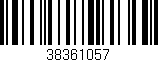 Código de barras (EAN, GTIN, SKU, ISBN): '38361057'