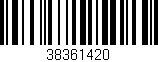 Código de barras (EAN, GTIN, SKU, ISBN): '38361420'